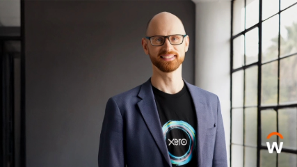 Xero tech futurist, James Bergin smiling